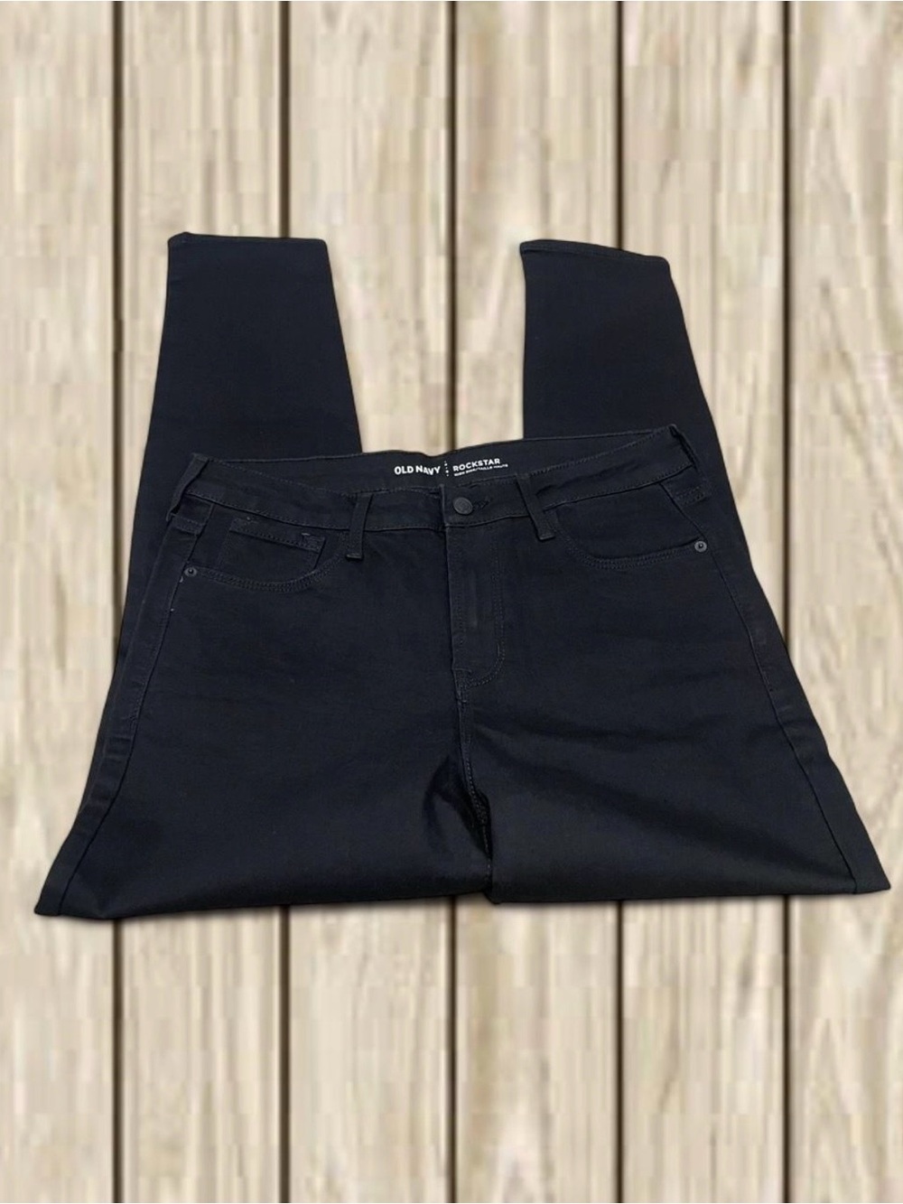 Old Navy - Rock Star Women's Black Skinny High-Rise Jeans